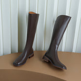 Nancy Brown Knee High Boots Newgew